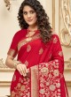 Wedding Wear Saree In Red Color